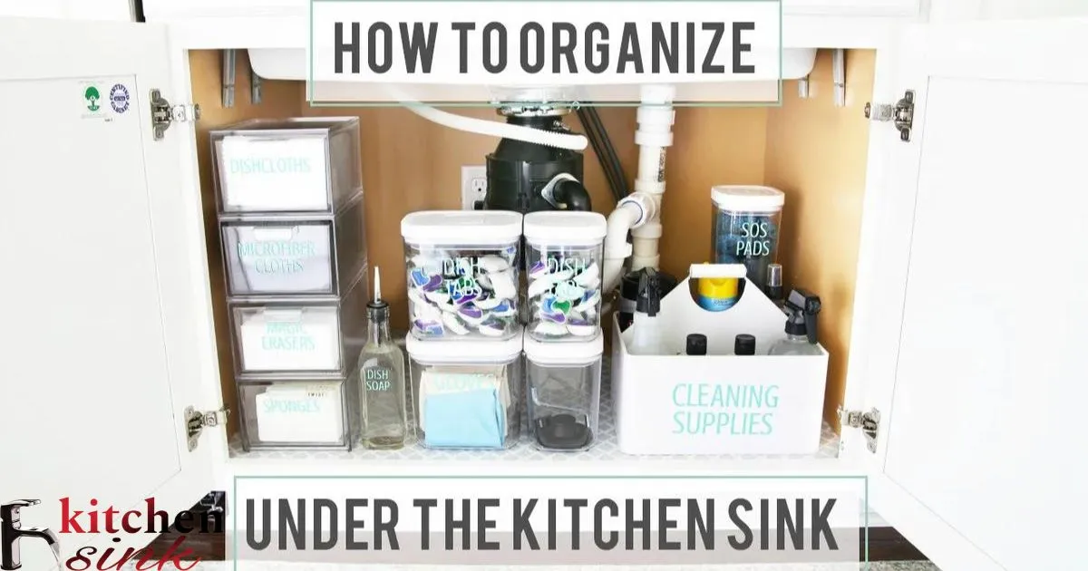 How To Organize Under Kitchen Sink?